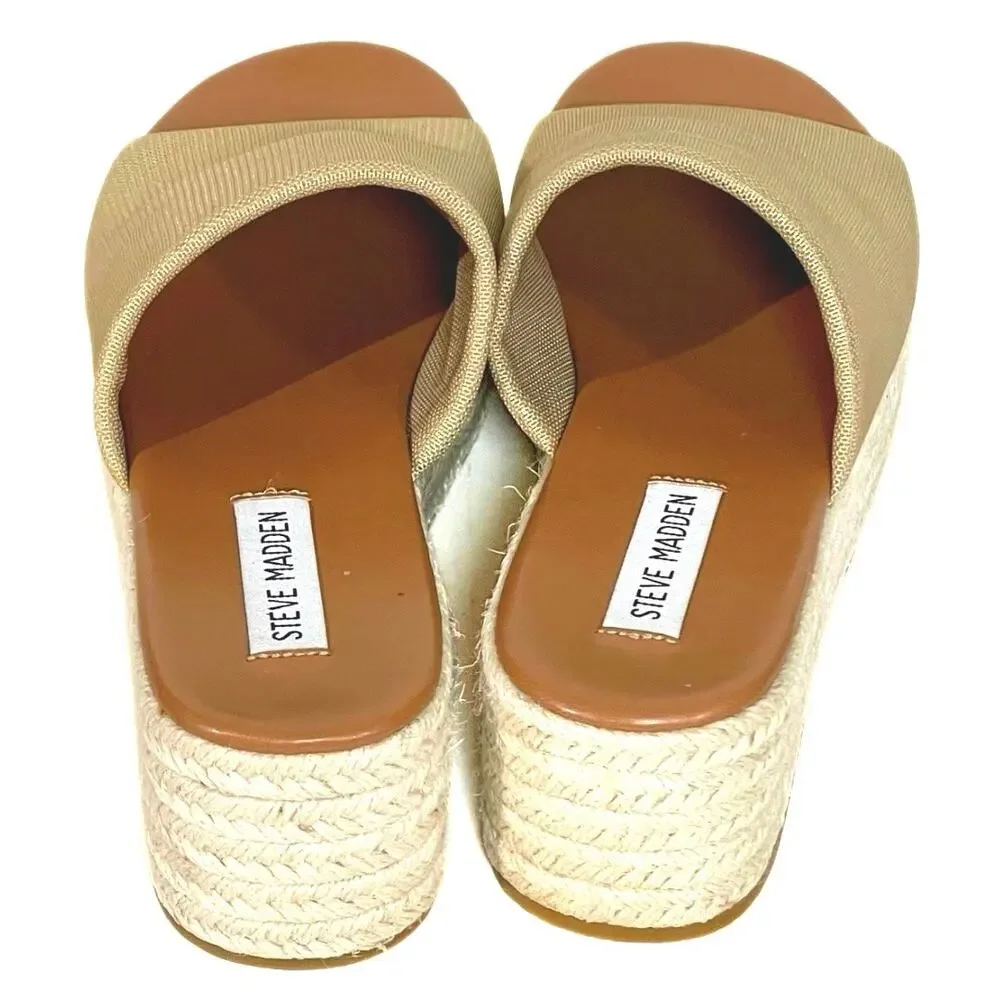 Steve Madden Tan Wedge Sandals - Picture 4 of 6